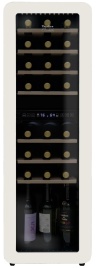 Винный шкаф Tesler CWC-308 IVORY 30 бутылок 86л с LED дисплеем, белый