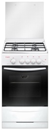 Газовая плита Gefest Брест 3200-06 K2 50 см, 42 л, 4 конфорки, белый