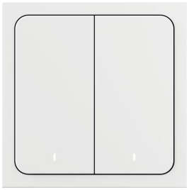 Умный выключатель Яндекс YNDX-00532, 2 клавиши, Zigbee, работает с Алисой