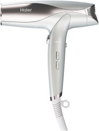 Фен Haier HHD-602 с диффузором, 1600 Вт, 3 насадки, 3 режима, белый