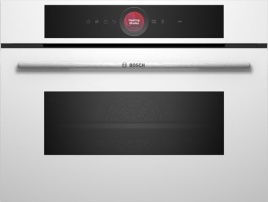 Электрический духовой шкаф Bosch CMG7241W1 59 см, 45 л гриль конвекция, белый