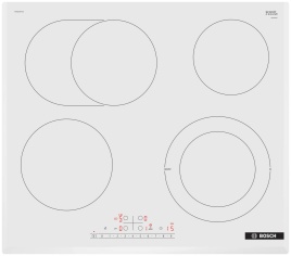 Электрическая варочная панель Bosch Serie | 6 PKN652FP2E 59 см, 4 конфорки стеклокерамика, белый