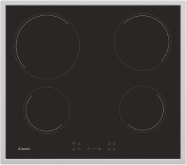 Электрическая варочная панель Candy CH64FCRU 59 см, 4 конфорки стеклокерамика, черный