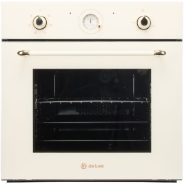 Электрический духовой шкаф De luxe 6006.05эшв-152 59 см, 64 л гриль конвекция, бежевый