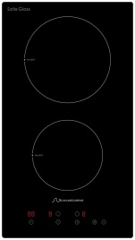 Электрическая варочная панель Schaub Lorenz SLK CY 30 T5 30 см, 2 конфорки стеклокерамика, черный