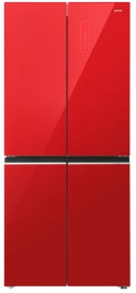 Многокамерный холодильник Centek CT-1744 NF Red Glass No frost, красный