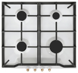 Газовая варочная панель Gefest ПВГ 1212 К82 59 см, 4 конфорки электроподжиг газконтроль, белый