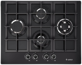 Газовая варочная панель Gefest ПВГ 2231-04 Р3 67 см, 4 конфорки электроподжиг газконтроль, черный