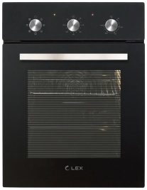 Электрический духовой шкаф LEX EDM 4570 BL 45 см, 55 л, гриль и конвекция, черный