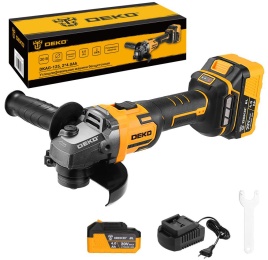Угловая шлифовальная машина (болгарка) Deko DKAG-125, 20 В, 2*4.0 Ач (083-1064)