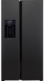 Холодильник Side-by-Side Hiberg RFS-655DX NFB inverter No frost, черно-серый