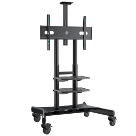 Мобильная МОТОРИЗОВАННАЯ стойка ONKRON на 1 ТВ TS1881 Elift BLACK