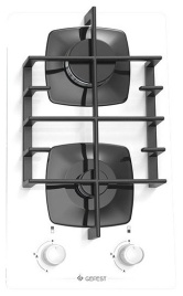 Газовая варочная панель Gefest ПВГ 2003 К12 30 см, 2 конфорки электроподжиг газконтроль, белый