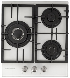 Газовая варочная панель Schaub Lorenz SLK GL4512 46 см, 3 конфорки электроподжиг газконтроль, белый