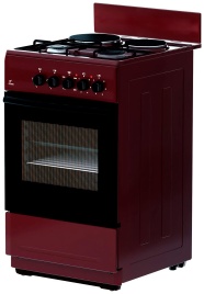 Комбинированная плита Flama RK 2201В 50 см, 4 конфорки, коричневый