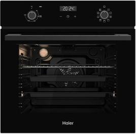 Электрический духовой шкаф Haier HOX-P09NTB 59 см, 76 л, гриль и конвекция, черный