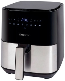 Аэрофритюрница Clatronic FR 3782 H, дисплей, объем 5 литров, черный