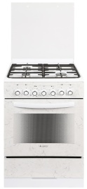 Комбинированная плита Gefest 6302-03 0052 60 см, 55 л, 4 конфорки, белый
