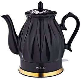 Чайник электрический Kelli KL-1341 черный керамика