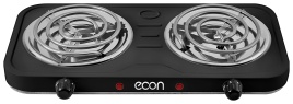 Настольная плита Econ ECO-211HP 2 конфорки, черный