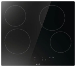Электрическая варочная панель Gorenje ECT64BSCE 59 см, 4 конфорки стеклокерамика, черный