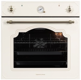 Электрический духовой шкаф Zigmund & Shtain E 135 X 60 см, 73 л гриль конвекция, бежевый