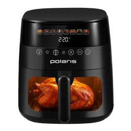 Аэрогриль Polaris PAF 6003W, WIFI, IQ Home, черный