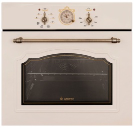 Электрический духовой шкаф Gefest ЭДВ ДА 602-02 К64S 59 см, 55 л гриль конвекция, кремовый