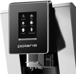 Кофемашина автоматическая Polaris PACM 2060AC, черный/серебристый