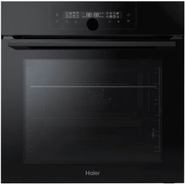 Электрический духовой шкаф Haier HOQ-F6QSN3GB 59 см, 72 л, гриль и конвекция, черный