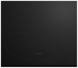 Электрическая варочная панель Hotpoint HB 1560S BF 58 см, 4 конфорки стеклокерамика, черный