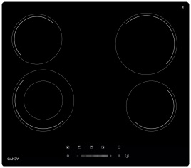 Электрическая варочная панель Candy CHXC64TDB 58 см, 4 конфорки стеклокерамика, черный