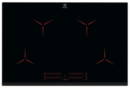 Электрическая варочная панель Electrolux EIP8146 78 см, 4 конфорки стеклокерамика, черный