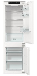Встраиваемый двухкамерный холодильник Gorenje NRKI517141 No frost, белый