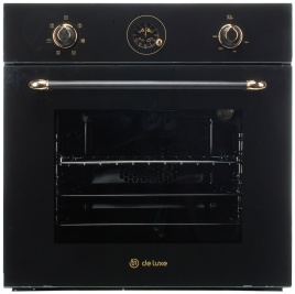 Электрический духовой шкаф De luxe 6006.05эшв-151 59 см, 64 л, гриль и конвекция, черный