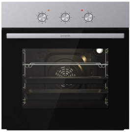 Электрический духовой шкаф Gorenje BO6727E03NX 59 см, 73 л гриль конвекция, серебристый