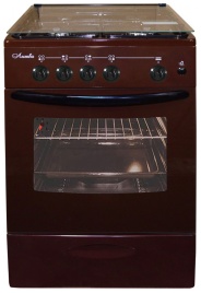 Газовая плита Лысьва ГП 4к20 МС-2у 50 см, 57 л, 4 конфорки, коричневый