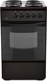 Электроплита Flama AE 1403 B 50 см, 4 конфорки, коричневый