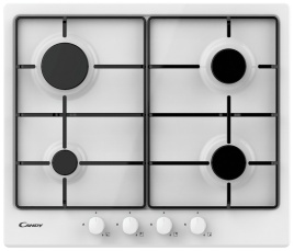 Газовая варочная панель Candy CHW 6 BR WW 59 см, 4 конфорки электроподжиг газконтроль, белый