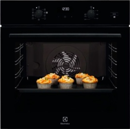 Электрический духовой шкаф Electrolux EOD5C50Z 59 см, 72 л, гриль и конвекция, черный