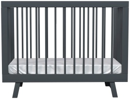 Кроватка для новорожденного Lillaland Lilla Aria темно-серая