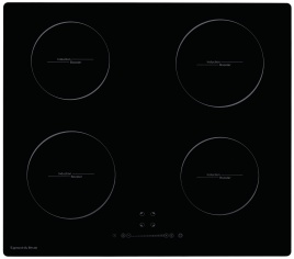 Электрическая варочная панель Zigmund & Shtain CI 35.6 B 59 см, 4 конфорки стеклокерамика, черный