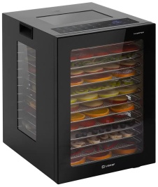 Дегидратор Libhof FDA-14 для овощей и фруктов 850 Вт, 35 л, 14 поддонов, черный