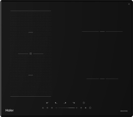 Электрическая варочная панель Haier HHX-Y64TFVB 59 см, 4 конфорки стеклокерамика, черный