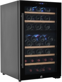 Винный шкаф Zugel ZCWF521DB черный