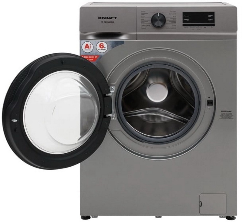 Стиральная машина Kraft Стиральная машина Kraft KF-MBDS6109G автомат, 6 кг, 1000 об/мин, серый фото 5