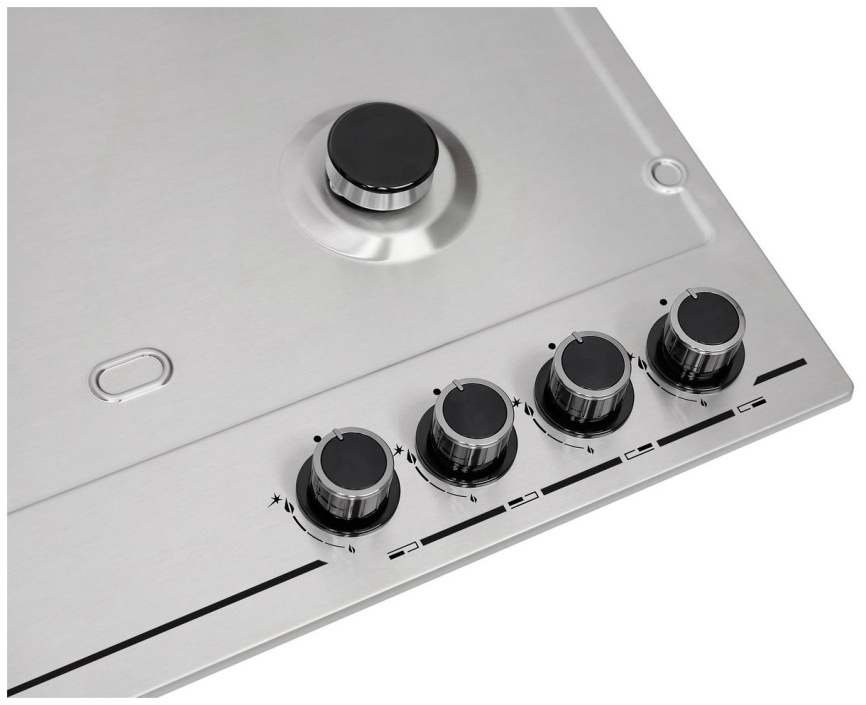 Газовая варочная панель Gefest ПВГ 1214-01 К5 60 см, 4 конфорки электроподжиг газконтроль, серебристый фото 4