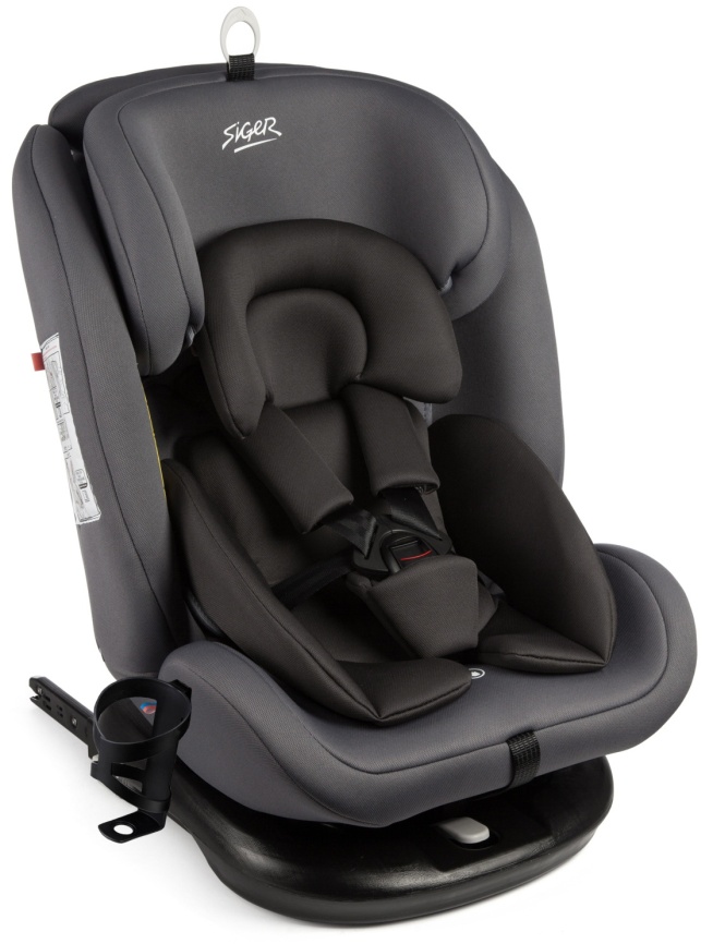 Автокресло Siger Престиж Isofix Lux, гр.0+/I/II/III, маренго (KRES3943) фото 1