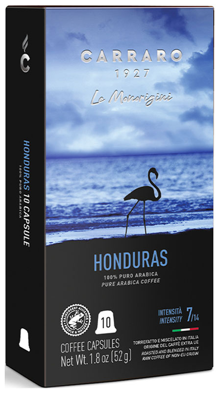 Кофе молотый в капсулах Carraro HONDURAS 52 г (система Nespresso фото 1