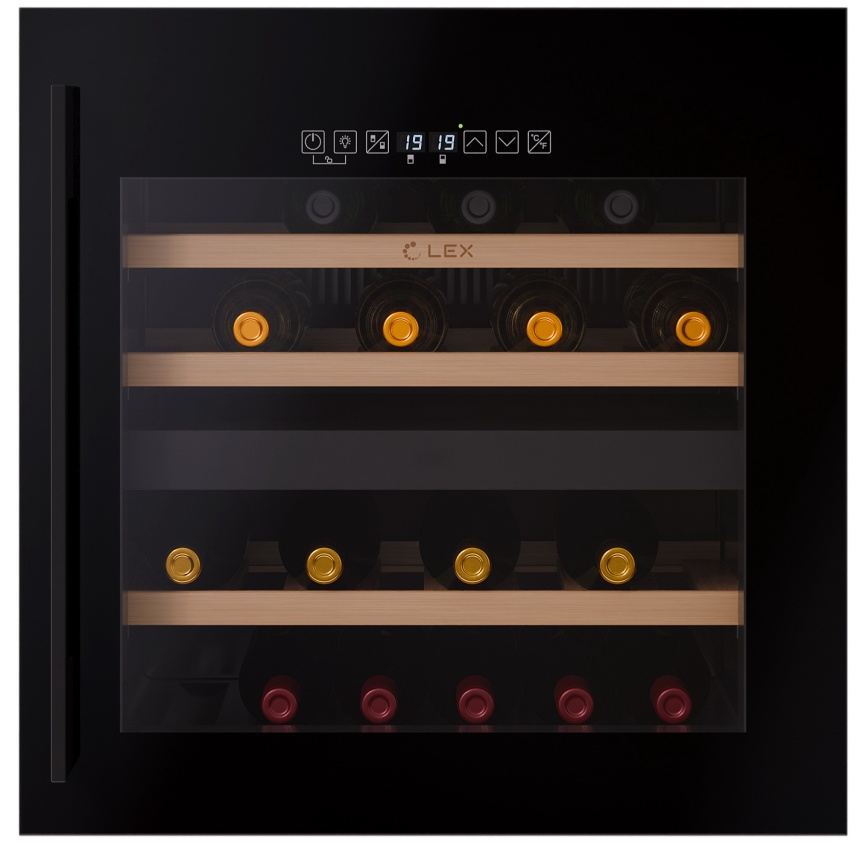Встраиваемый винный шкаф LEX LWD6036BL dual zone S фото 5